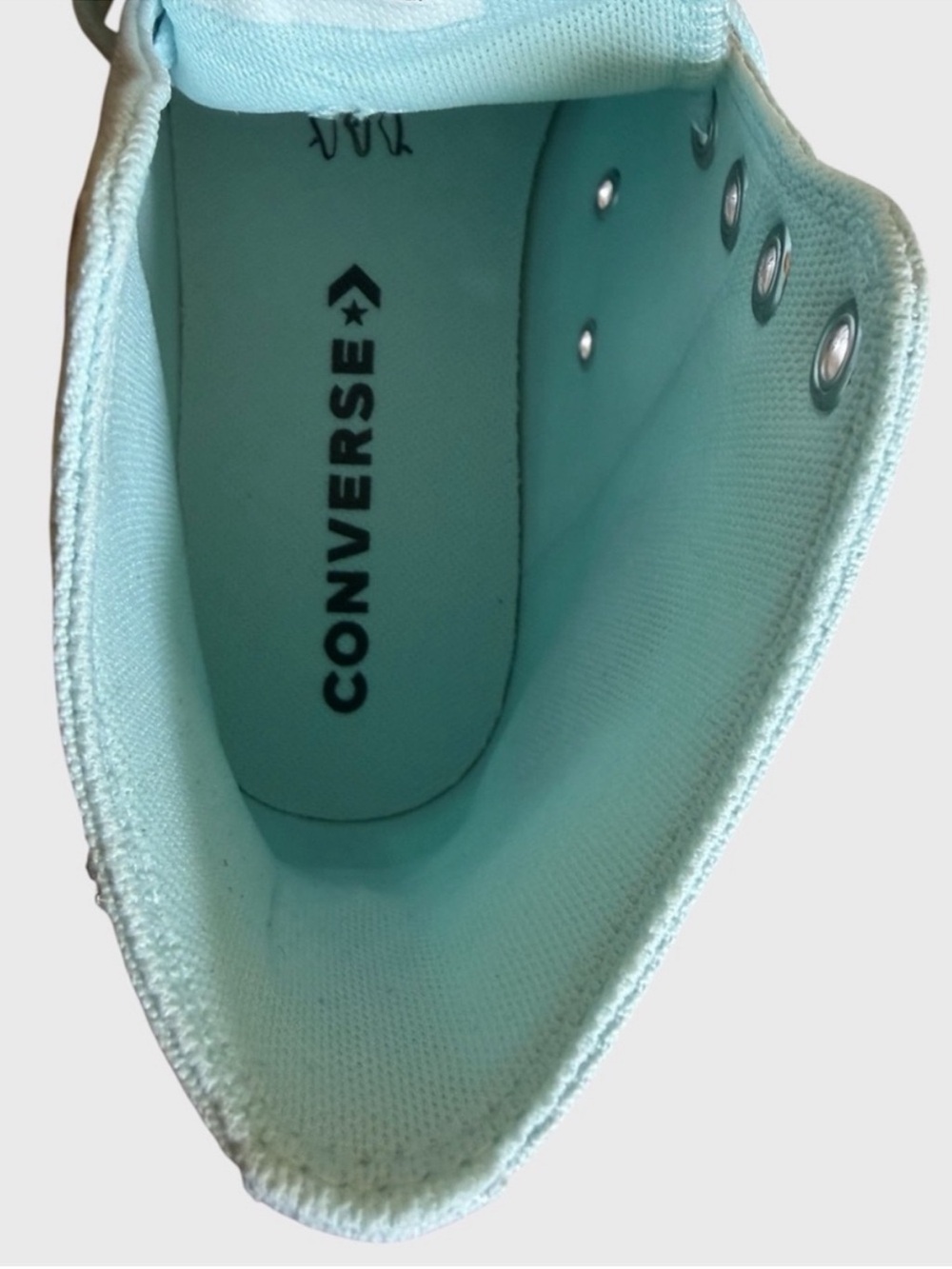 NWB Converse CTAS Hi Floral Sneakers Women's Size 8 Rained Out Blue Pastelcore - Picture 13 of 16